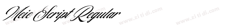 Meie Script Regular字体转换 Meie Script Regular字体转换